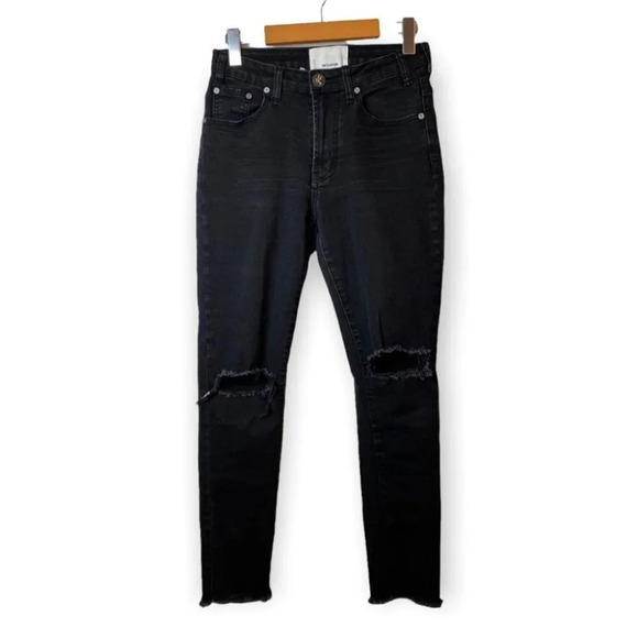 ONETEASPOON Anthro Black High Wasit  Skinny Jeans - Picture 1 of 10